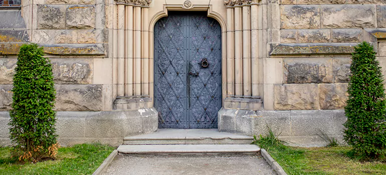Traditional Double Front Doors in Palmetto Bay, FL